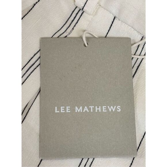 Lee Mathews Striped Irvine Linen Blend Pant NWT Size 2 - Picture 4 of 6
